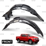 ชุด พลาสติกซุ้มล้อ กรุล้อ ล้อหน้า-ข้างซ้าย+ขวา 2 ชิ้น สีดำ สำหรับ Ford Ranger T6 MC XLT Wildtrak 4x4 4x2 Pick Up ปี 2012-2021